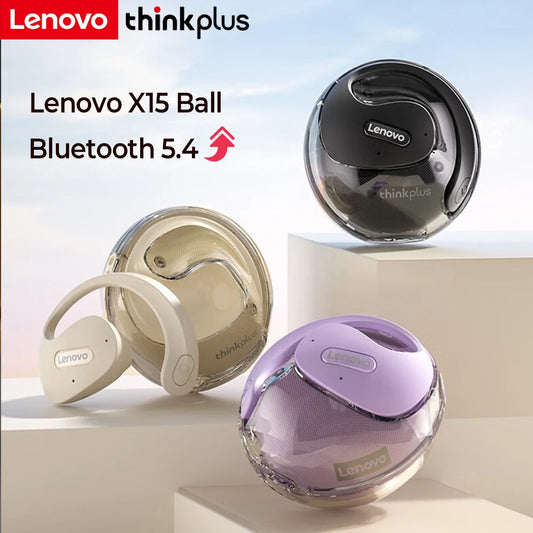 Original Lenovo X15 Pro Bluetooth 5.4 Earphones OWS Sports Wireless Headphones EarHooks TWS Earbuds Waterproof Headset with Mic